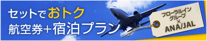 お得なANA/JAL航空券付宿泊プラン